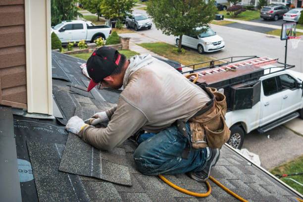 Professional Flat Roof Repair technician working in Bolingbrook, IL